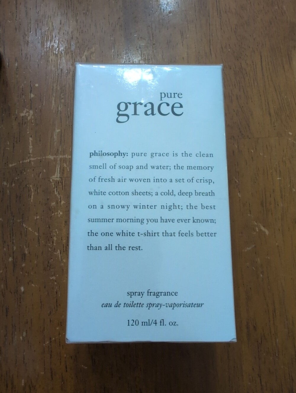 Philosophy Pure Grace 4oz  Women's Eau de Toilette Spray  NIB Sealed From Qvc